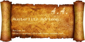 Austerlitz Adrienn névjegykártya